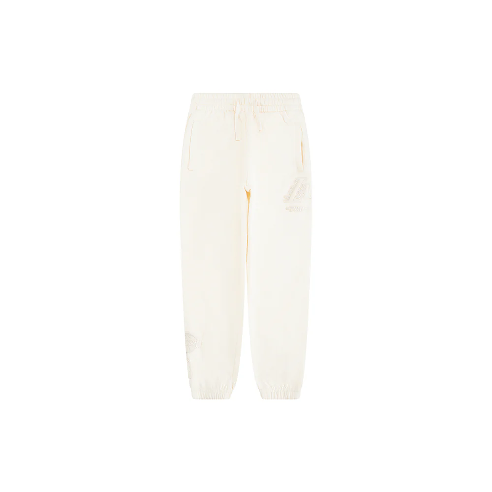 NBA LOS ANGELES LAKERS NEUTRAL LITTLE BOYS FLC SWEATPANT (EGGSHELL) - Image 4