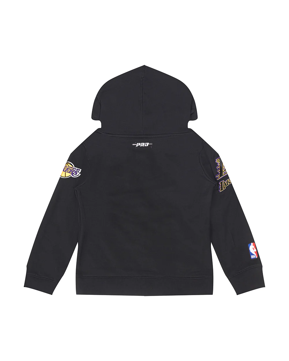NBA LOS ANGELES LAKERS CLASSIC LITTLE BOYS FLEECE FULL ZIP HOODIE (BLACK) - Image 4