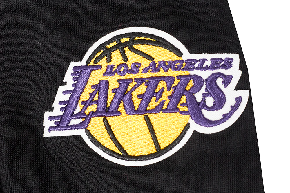 NBA LOS ANGELES LAKERS CLASSIC LITTLE BOYS FLEECE FULL ZIP HOODIE (BLACK) - Image 7