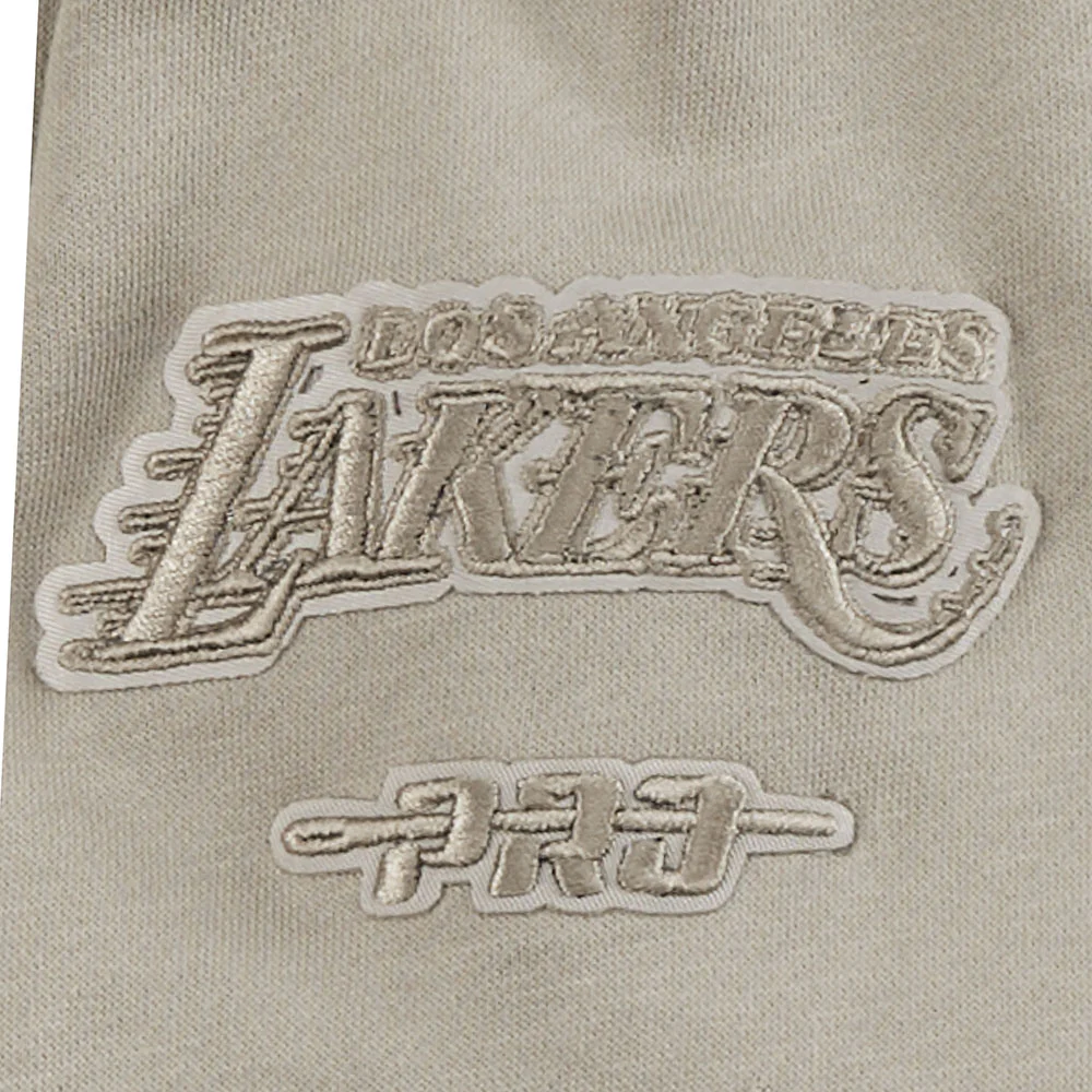 NBA LOS ANGELES LAKERS NEUTRAL LITTLE BOYS FLEECE CREWNECK (TAUPE) - Image 5