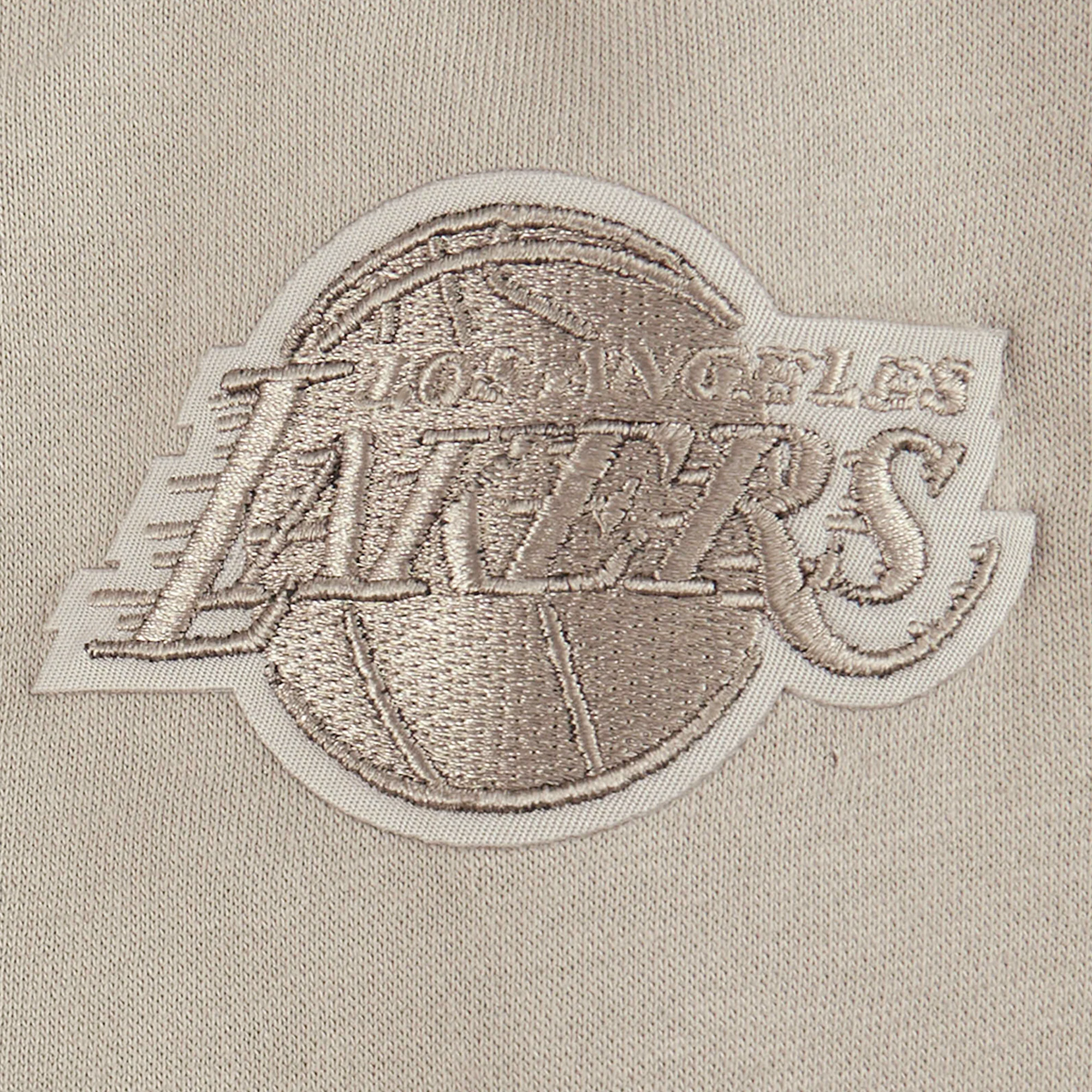 NBA LOS ANGELES LAKERS NEUTRAL LITTLE BOYS FLEECE PULLOVER HOODIE (TAUPE) - Image 6
