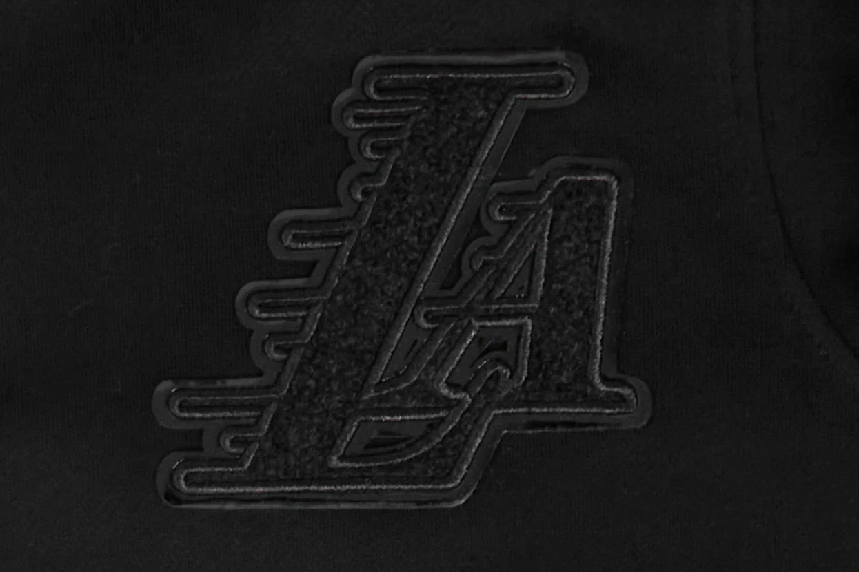 NBA LOS ANGELES LAKERS TRIPLE BLACK LITTLE BOYS FLEECE PULLOVER HOODIE (BLACK) - Image 7