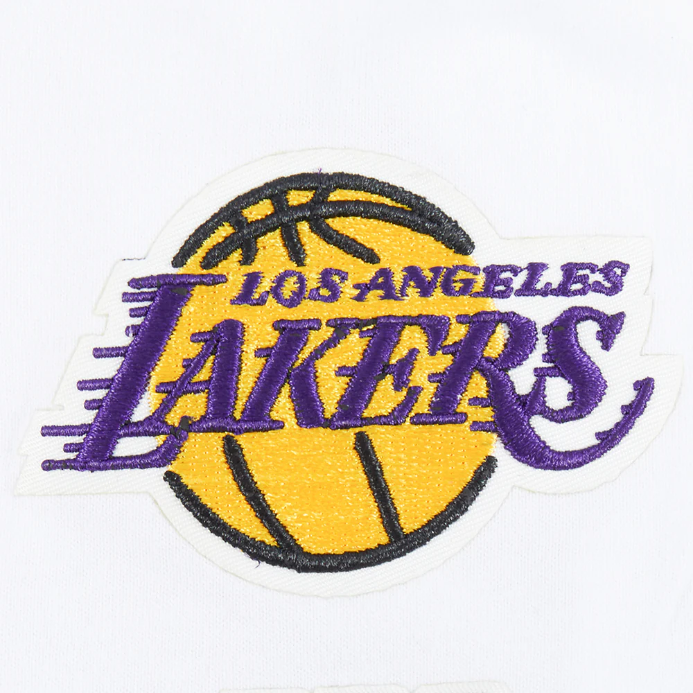 NBA LOS ANGELES LAKERS CLASSIC LITTLE GIRLS SS BOXY TEE (WHITE) - Image 6