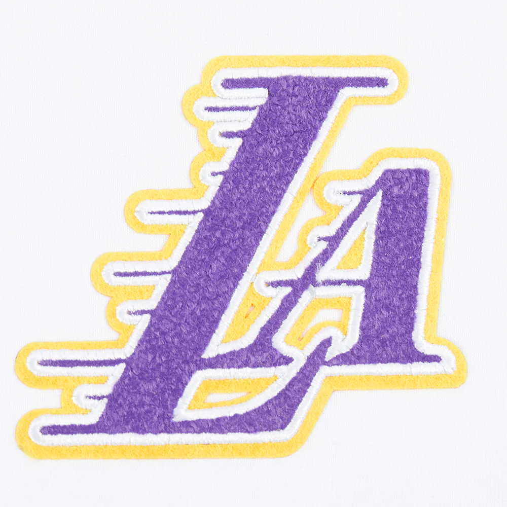 NBA LOS ANGELES LAKERS CLASSIC LITTLE GIRLS SS BOXY TEE (WHITE) - Image 7