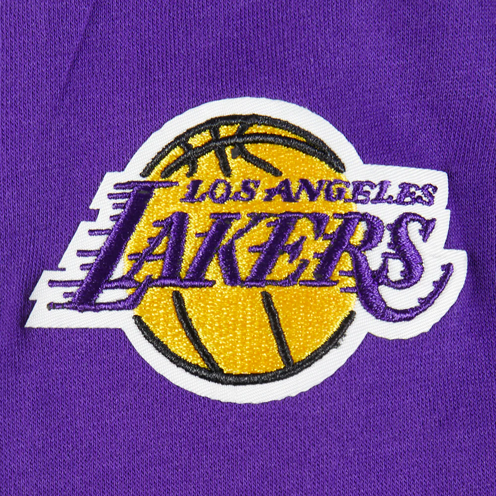 NBA LOS ANGELES LAKERS CLASSIC LITTLE GIRLS  FLEECE FULL ZIP HOODIE (PURPLE) - Image 5