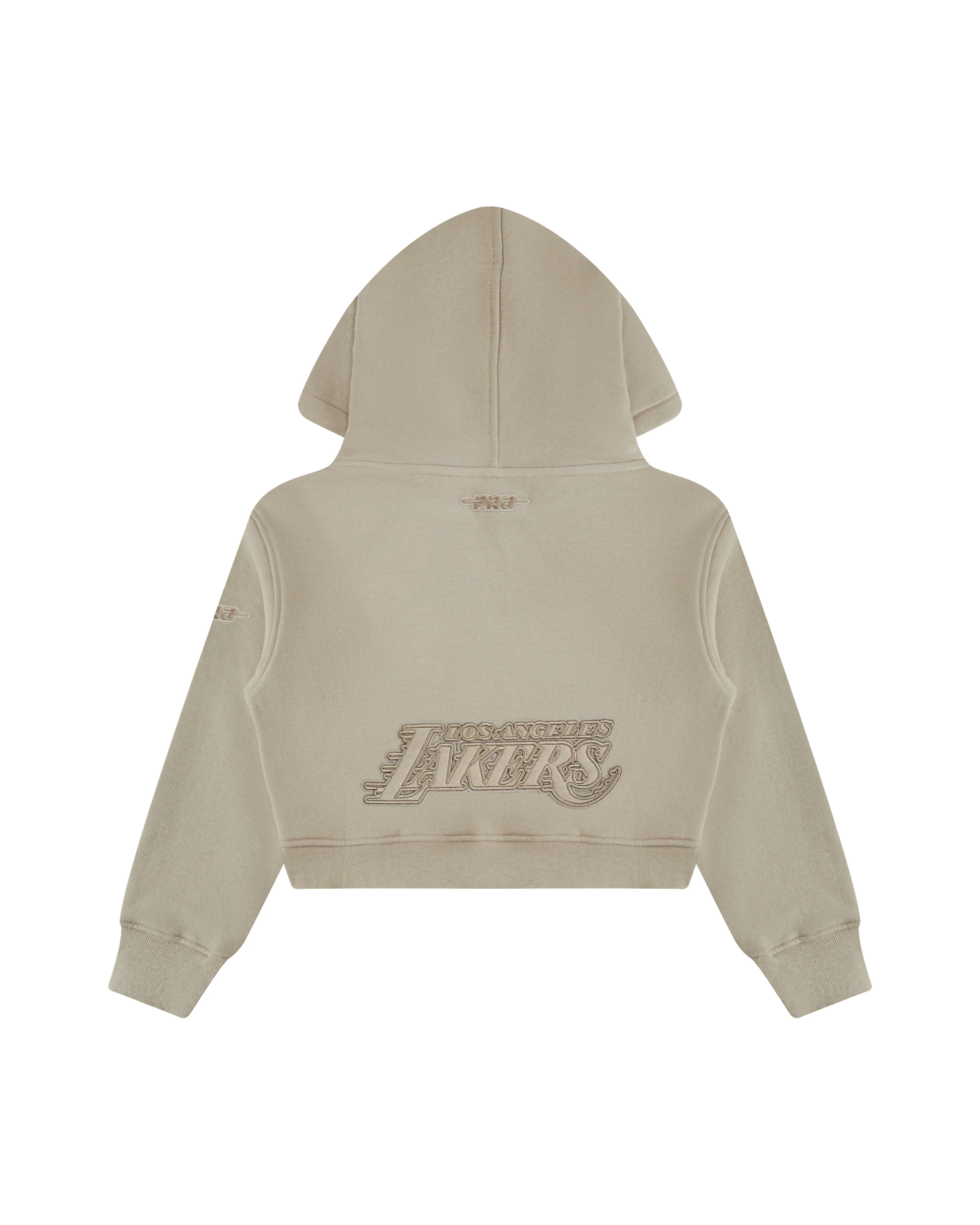 NBA LOS ANGELES LAKERS NEUTRAL LITTLE GIRLS FLEECE PULLOVER HOODIE (TAUPE) - Image 2