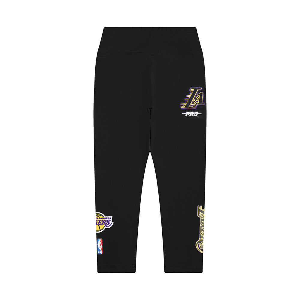 NBA LOS ANGELES LAKERS CLASSIC LITTLE GIRLS LEGGING (BLACK) - Image 4