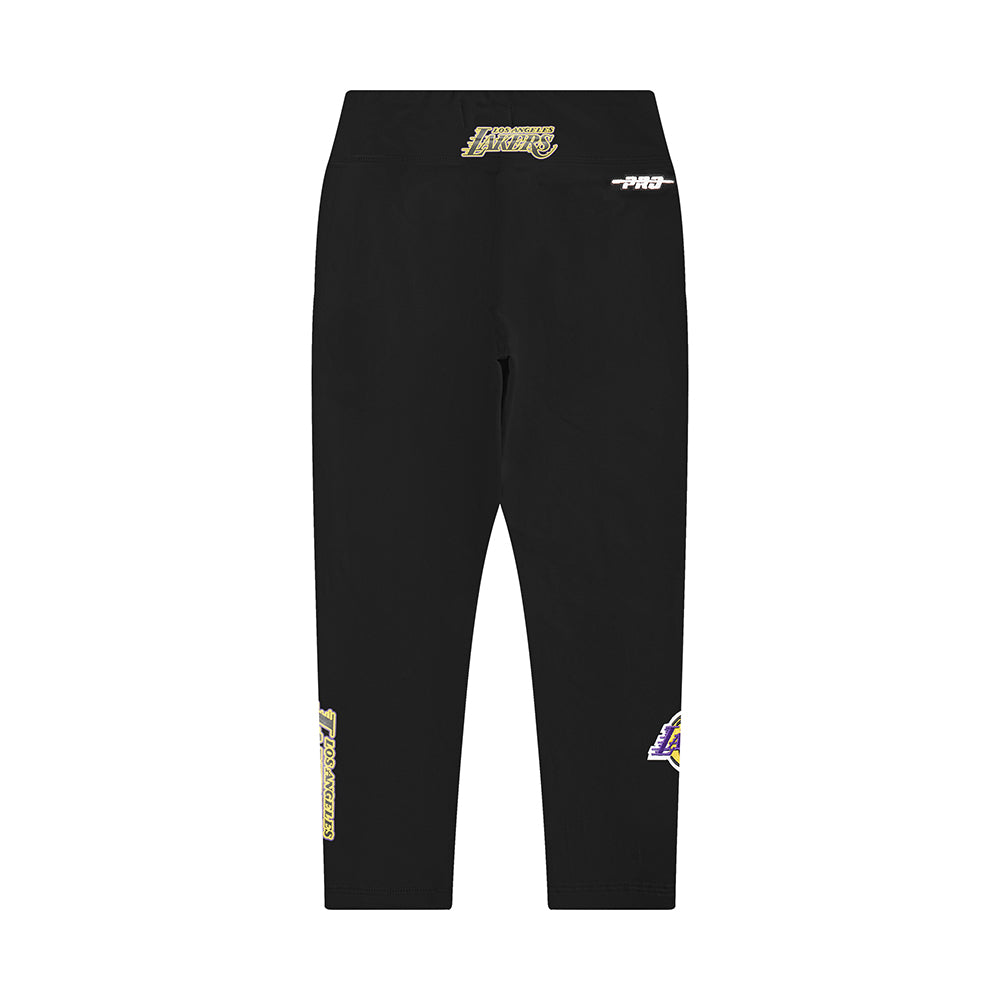 NBA LOS ANGELES LAKERS CLASSIC LITTLE GIRLS LEGGING (BLACK) - Image 5