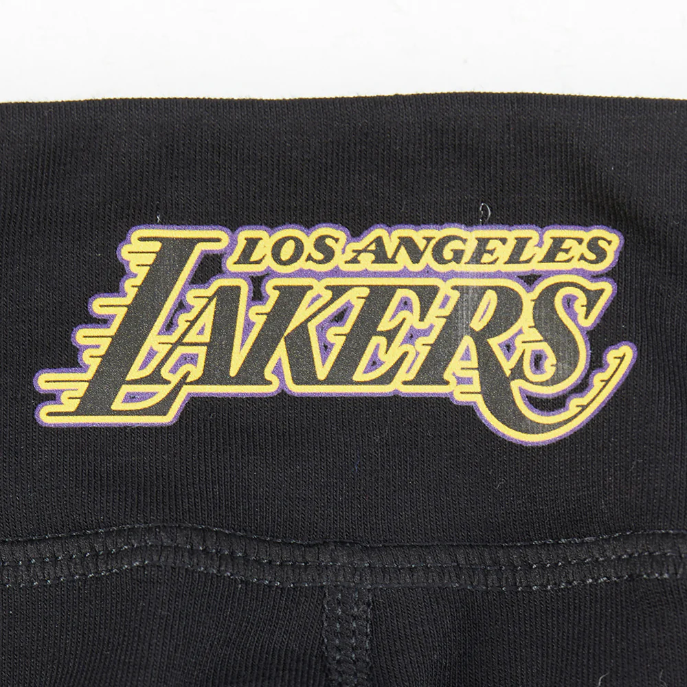 NBA LOS ANGELES LAKERS CLASSIC LITTLE GIRLS LEGGING (BLACK) - Image 9