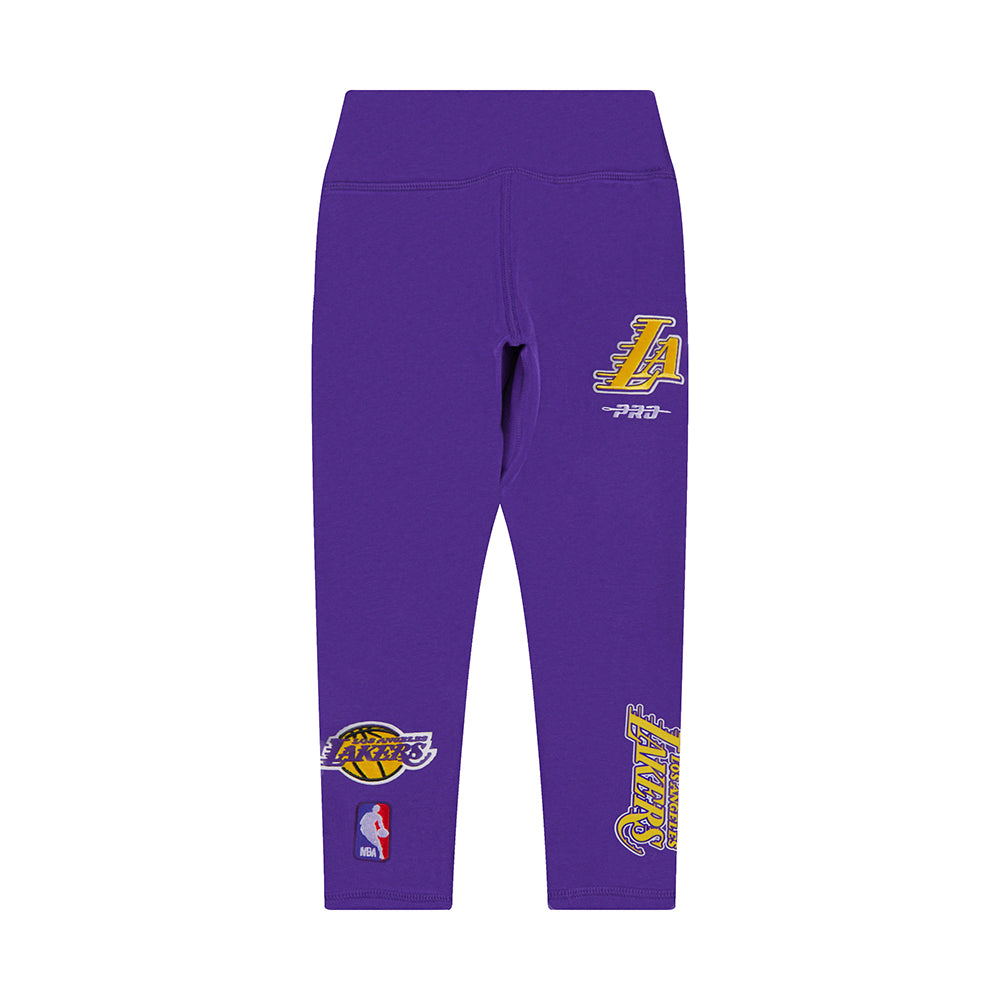 NBA LOS ANGELES LAKERS CLASSIC LITTLE GIRLS LEGGING (PURPLE) - Image 4