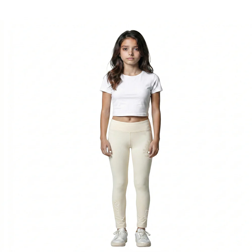 NBA LOS ANGELES LAKERS NEUTRAL LITTLE GIRLS LEGGING (EGGSHELL)