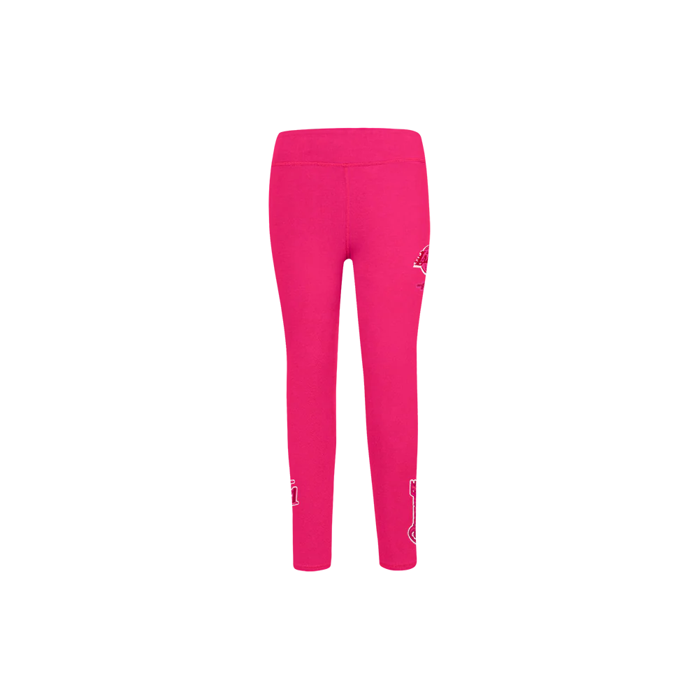 NBA LOS ANGELES LAKERS TRIPLE PINK LITTLE GIRLS LEGGING (BEETROOT PURPLE) - Image 2