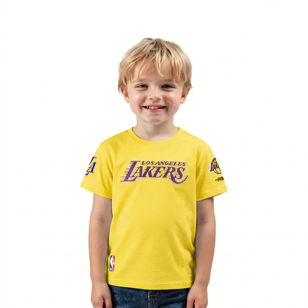 NBA LOS ANGELES LAKERS CLASSIC TODDLER BOYS SHORT SLEEVE TEE (YELLOW)