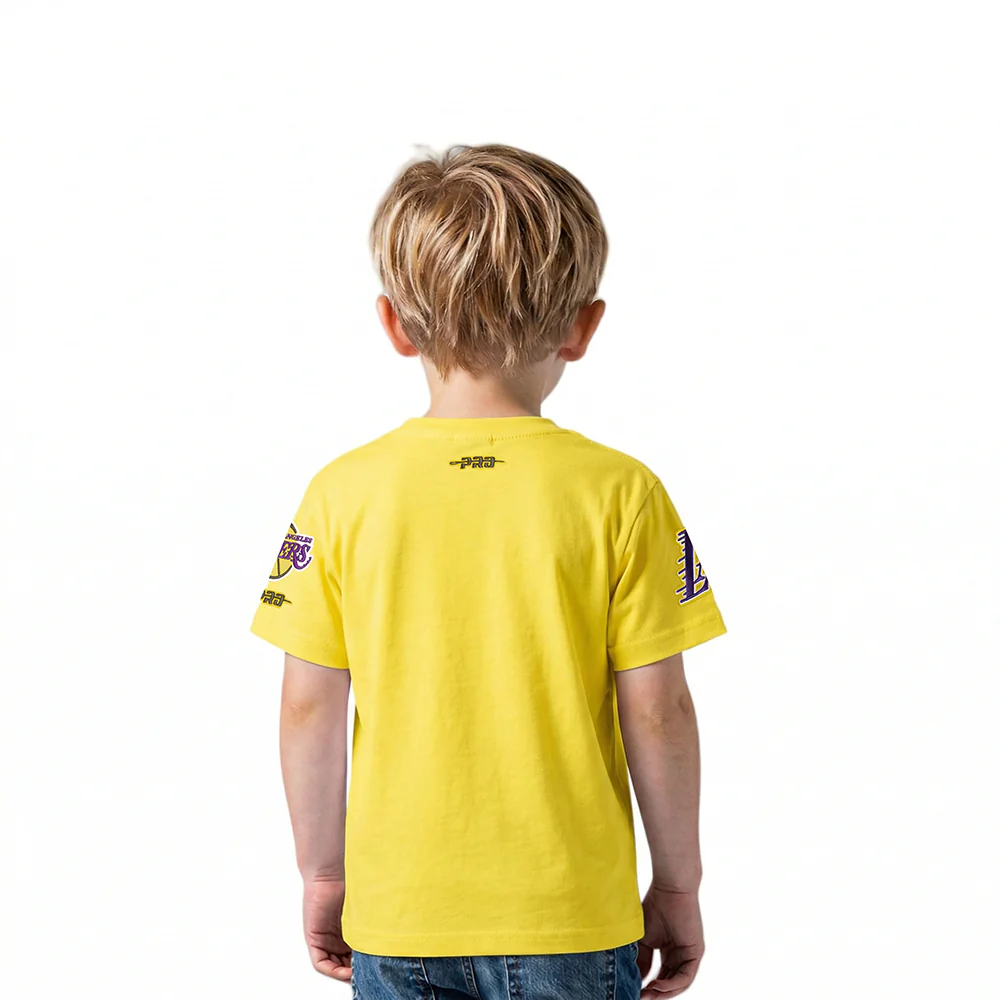NBA LOS ANGELES LAKERS CLASSIC TODDLER BOYS SHORT SLEEVE TEE (YELLOW) - Image 2