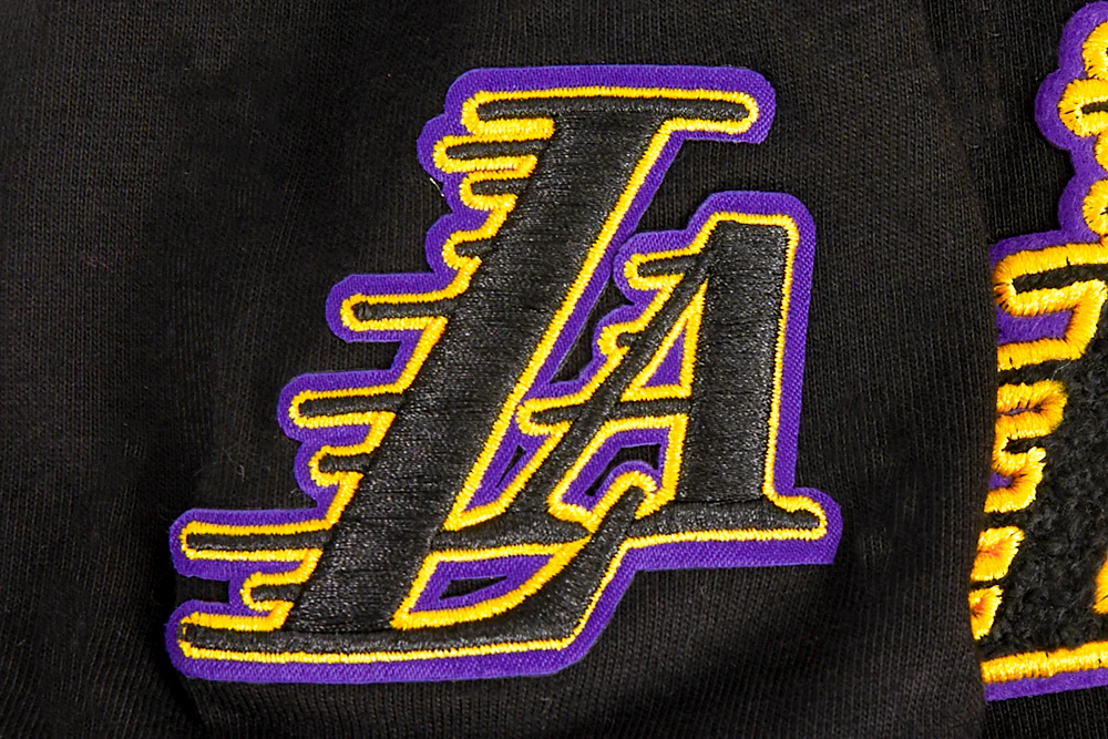 NBA LOS ANGELES LAKERS CLASSIC TODDLER BOYS SHORT SLEEVE STRIPED RIB TEE (BLACK/PURPLE) - Image 6
