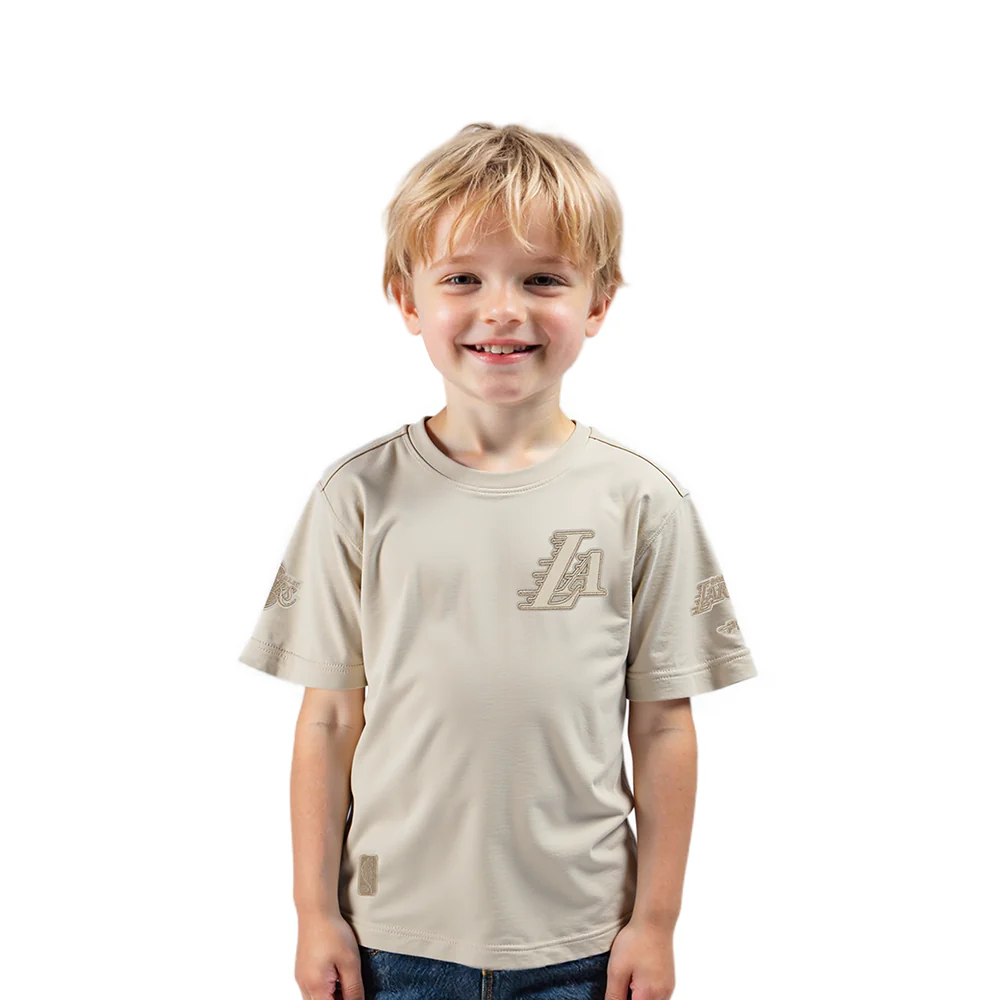 NBA LOS ANGELES LAKERS NEUTRAL TODDLER BOYS SHORT SLEEVE TEE (TAUPE)