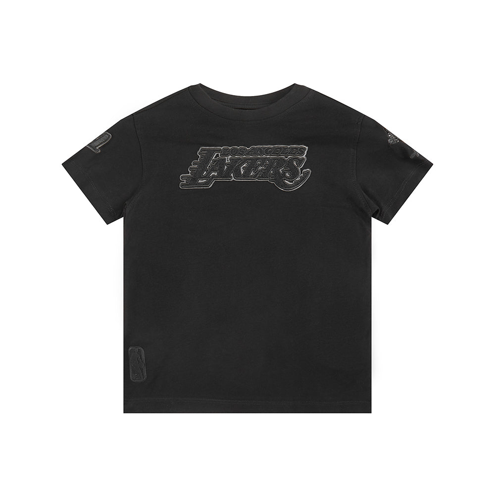 NBA LOS ANGELES LAKERS TRIPLE BLACK TODDLER BOYS SHORT SLEEVE TEE (BLACK) - Image 3