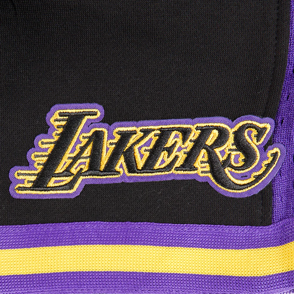 NBA LOS ANGELES LAKERS RETRO CLASSIC TODDLER BOYS FLEECE 2.0 SHORT (BLACK/PURPLE) - Image 6