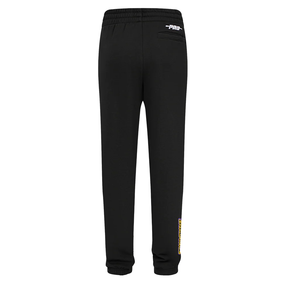 NBA LOS ANGELES LAKERS CLASSIC TODDLER BOYS FLC SWEATPANT (BLACK) - Image 4