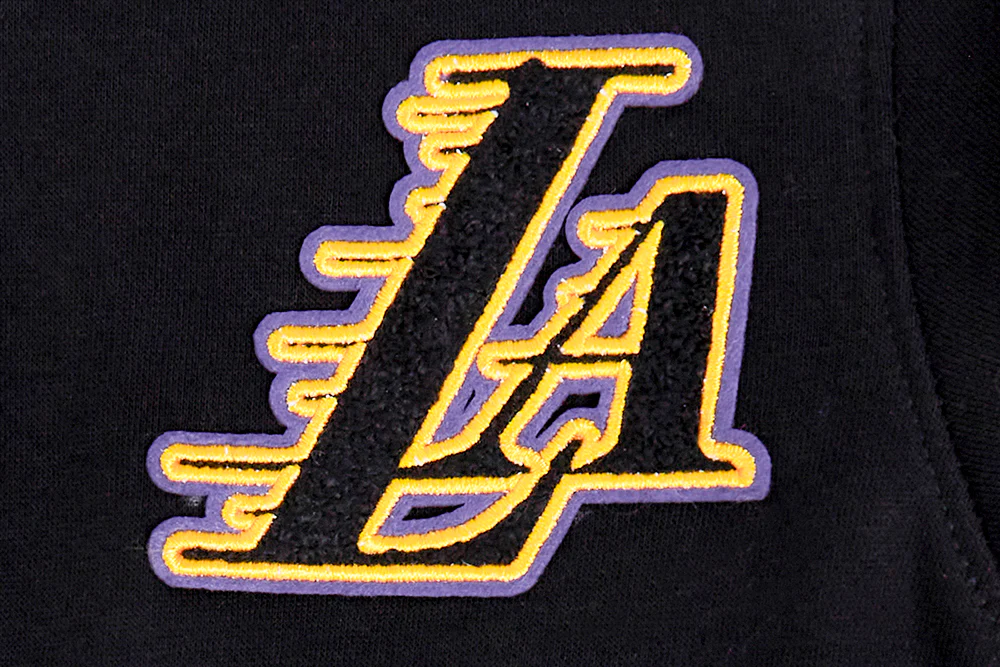 NBA LOS ANGELES LAKERS CLASSIC TODDLER BOYS FLEECE FULL ZIP HOODIE (BLACK) - Image 6