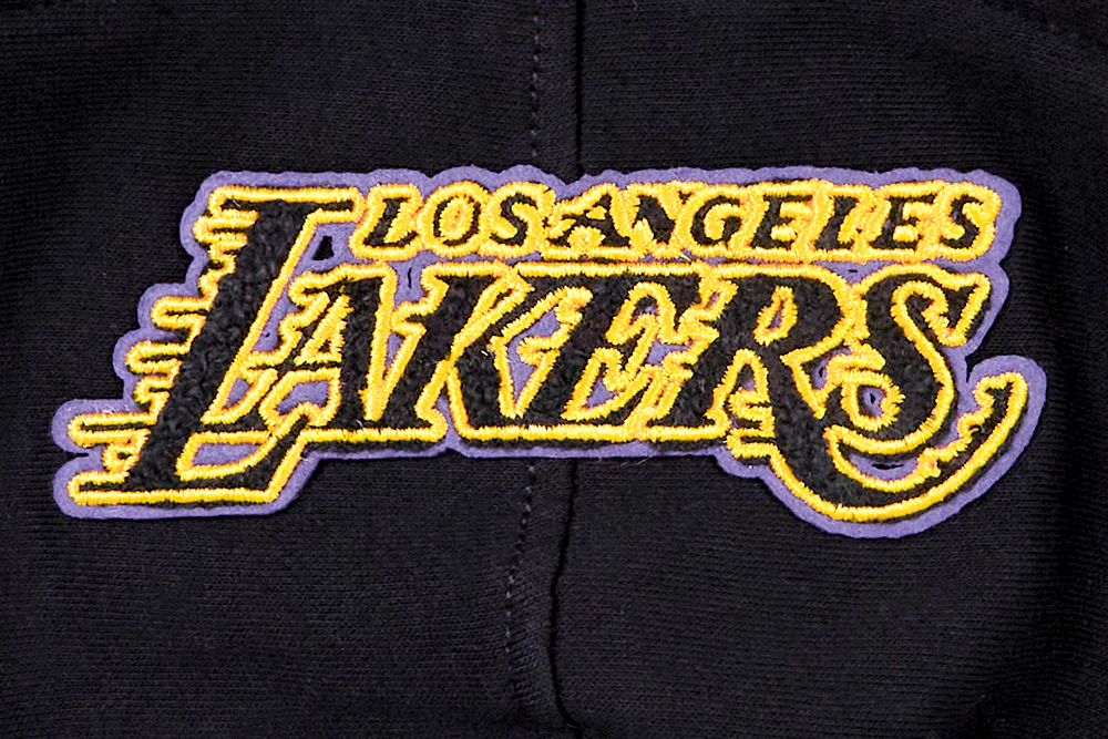 NBA LOS ANGELES LAKERS CLASSIC TODDLER BOYS FLEECE FULL ZIP HOODIE (BLACK) - Image 9