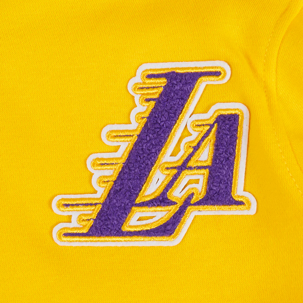 NBA LOS ANGELES LAKERS CLASSIC TODDLER BOYS FLEECE FULL ZIP HOODIE (YELLOW) - Image 5