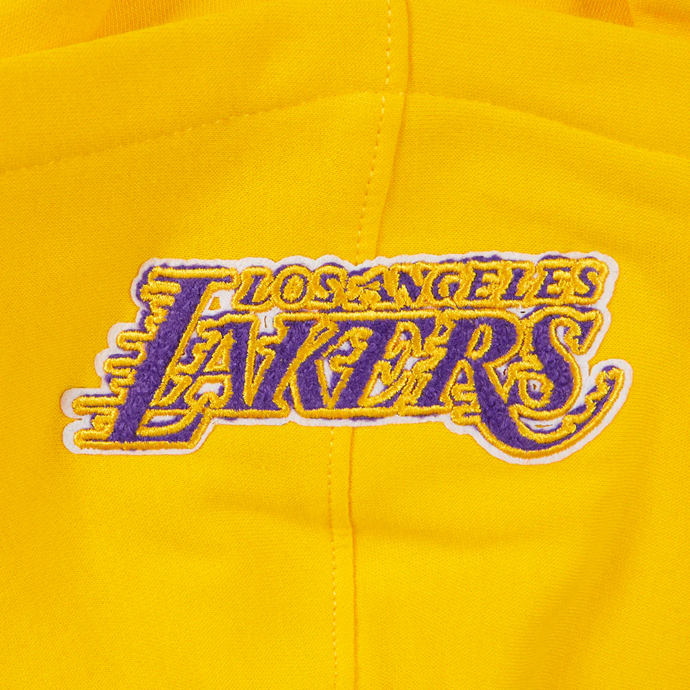 NBA LOS ANGELES LAKERS CLASSIC TODDLER BOYS FLEECE FULL ZIP HOODIE (YELLOW) - Image 6