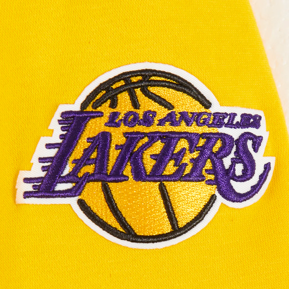 NBA LOS ANGELES LAKERS CLASSIC TODDLER BOYS FLEECE FULL ZIP HOODIE (YELLOW) - Image 7