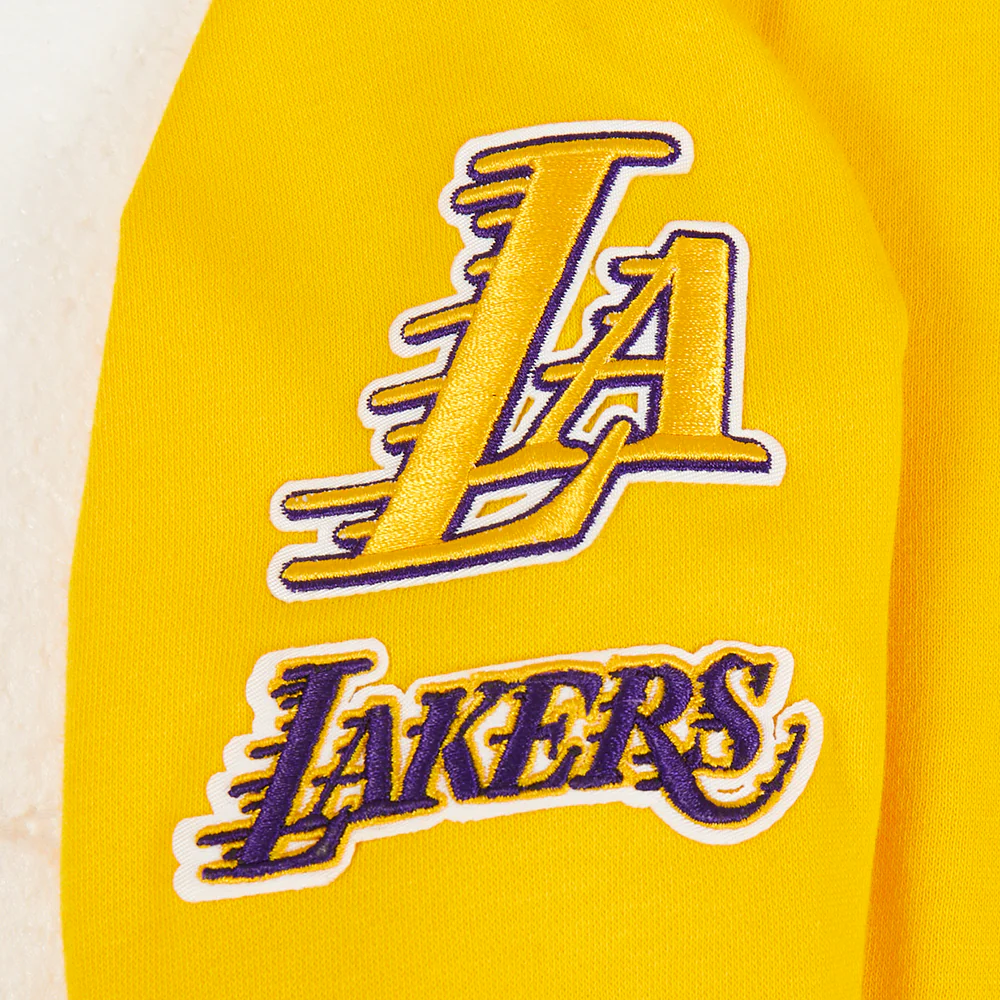 NBA LOS ANGELES LAKERS CLASSIC TODDLER BOYS FLEECE FULL ZIP HOODIE (YELLOW) - Image 8