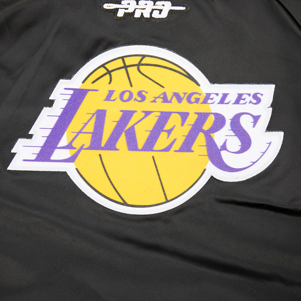 NBA LOS ANGELES LAKERS CLASSIC TODDLER BOYS SATIN JACKET (BLACK) - Image 5