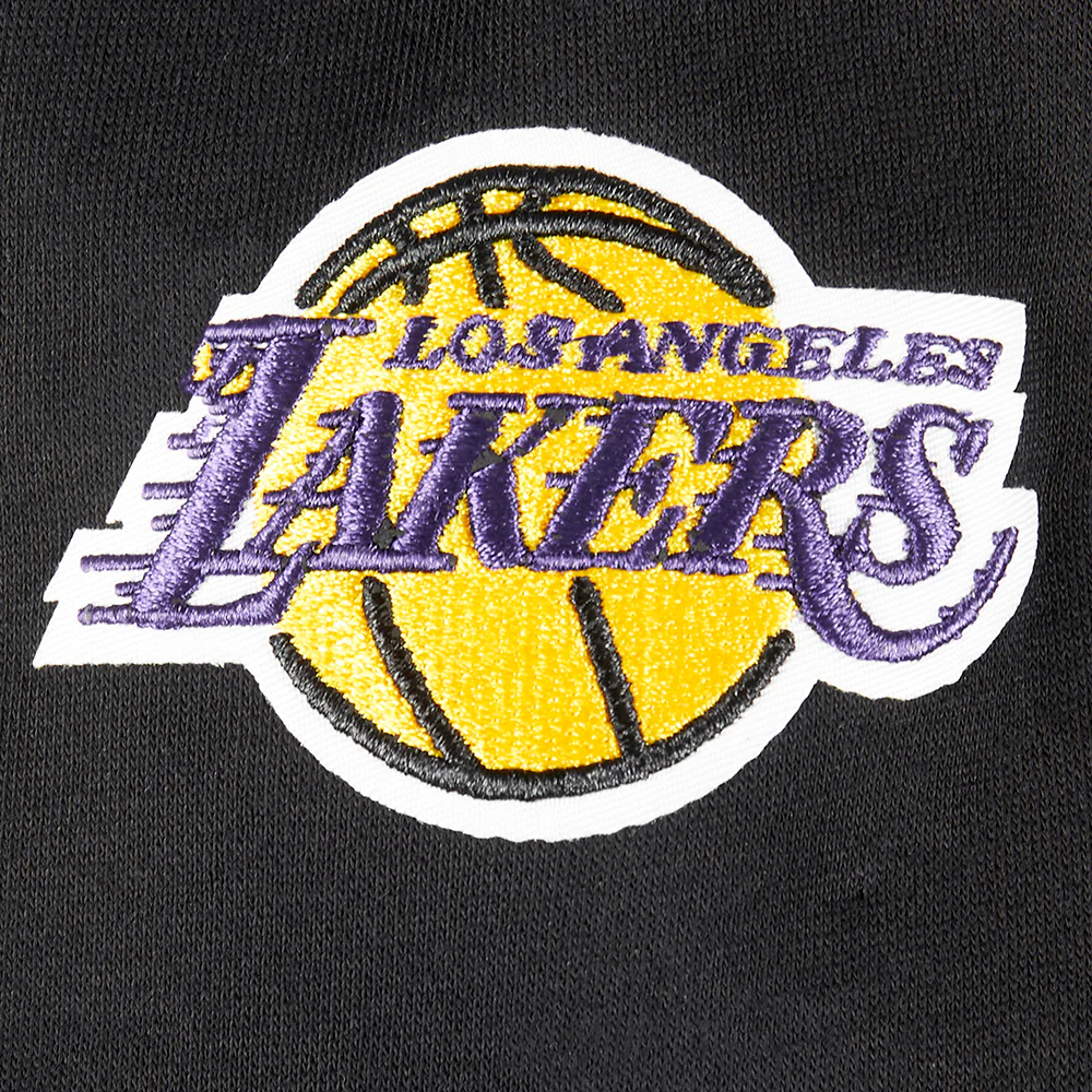 NBA LOS ANGELES LAKERS CLASSIC TODDLER GIRLS FLEECE FULL ZIP HOODIE  (BLACK) - Image 7