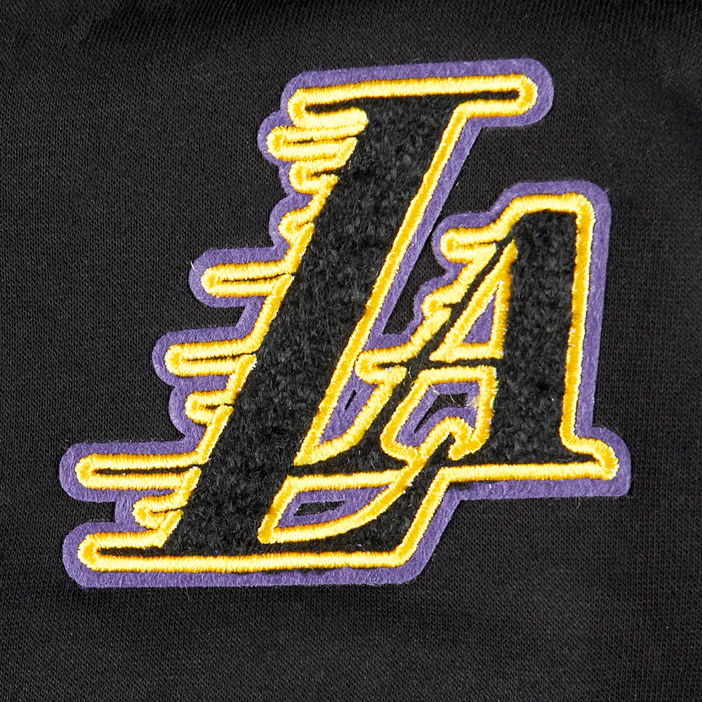 NBA LOS ANGELES LAKERS CLASSIC TODDLER GIRLS FLEECE FULL ZIP HOODIE  (BLACK) - Image 8