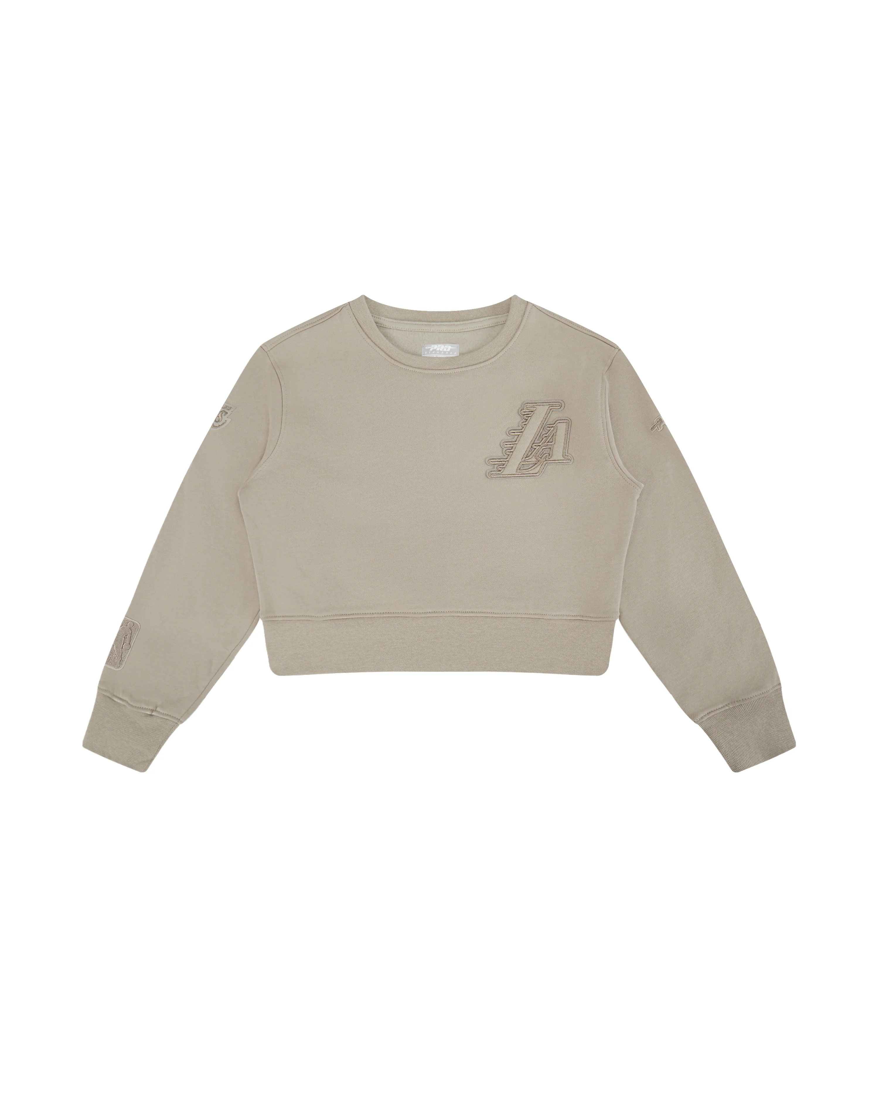 NBA LOS ANGELES LAKERS NEUTRAL TODDLER GIRLS FLEECE CREWNECK (TAUPE) - Image 3