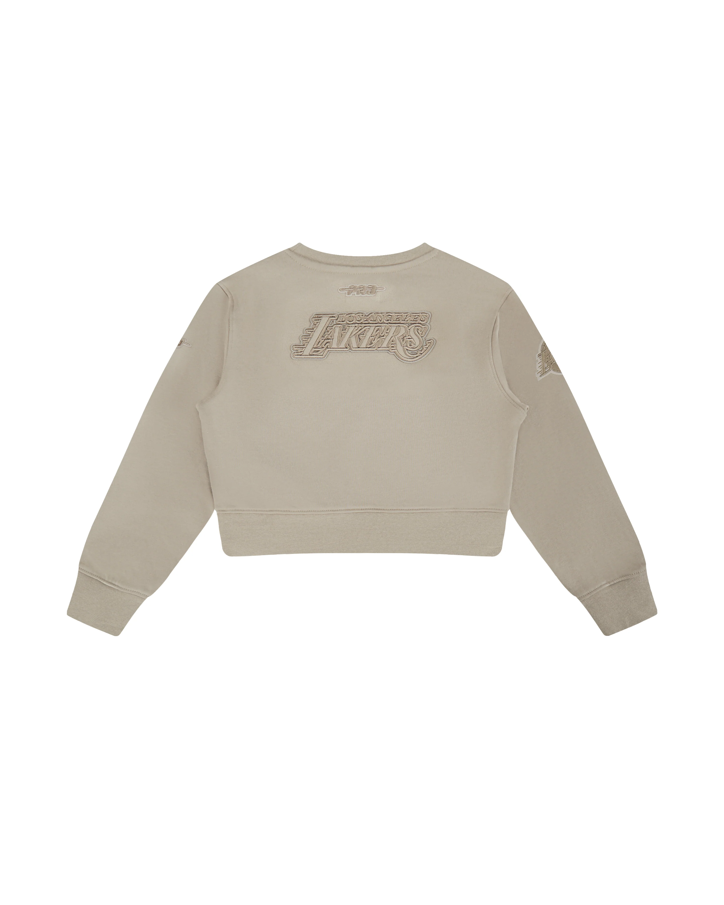 NBA LOS ANGELES LAKERS NEUTRAL TODDLER GIRLS FLEECE CREWNECK (TAUPE) - Image 4