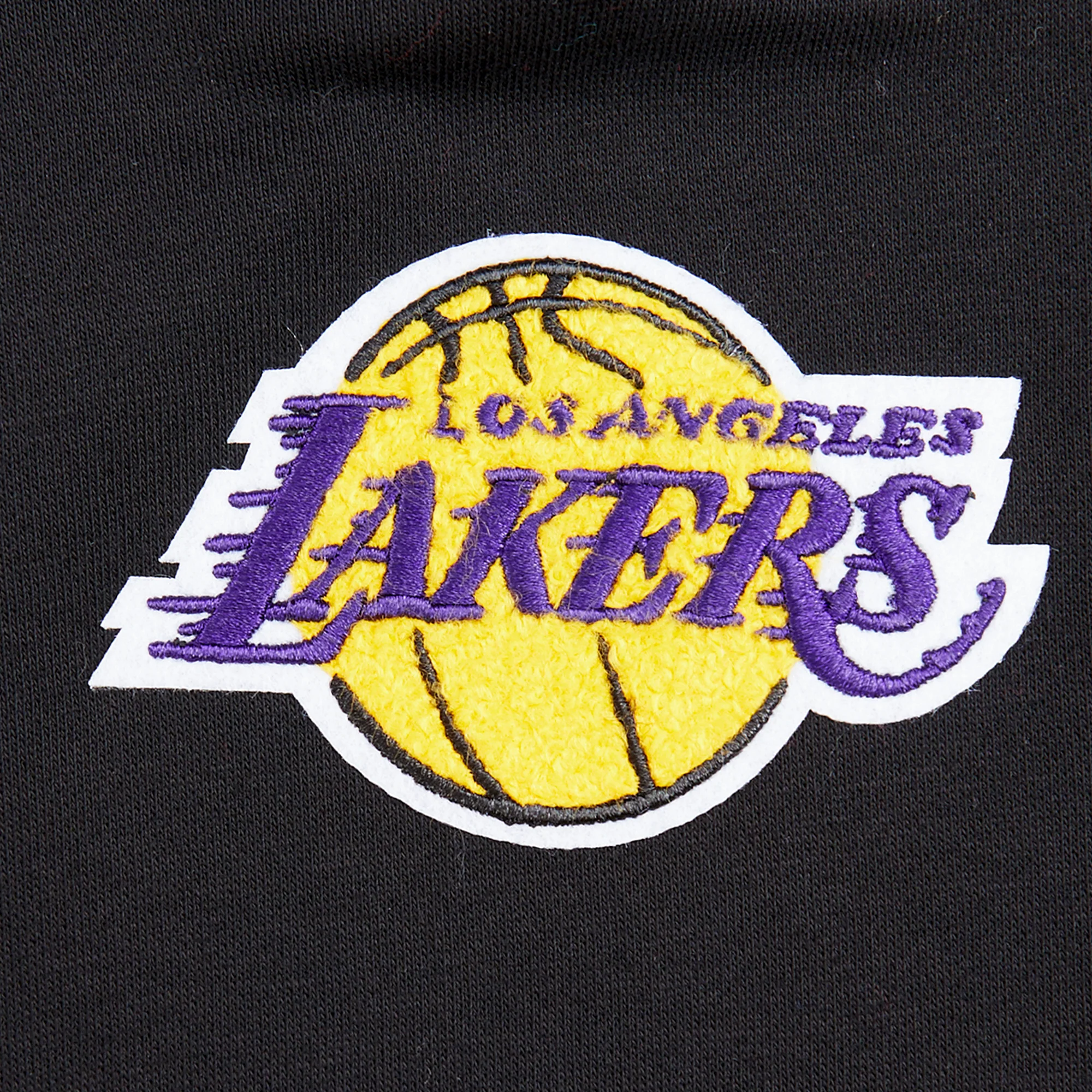 NBA LOS ANGELES LAKERS RETRO CLASSIC TODDLER GIRLS  RIB FLEECE PULLOVER HOODIE (BLACK/PURPLE) - Image 3