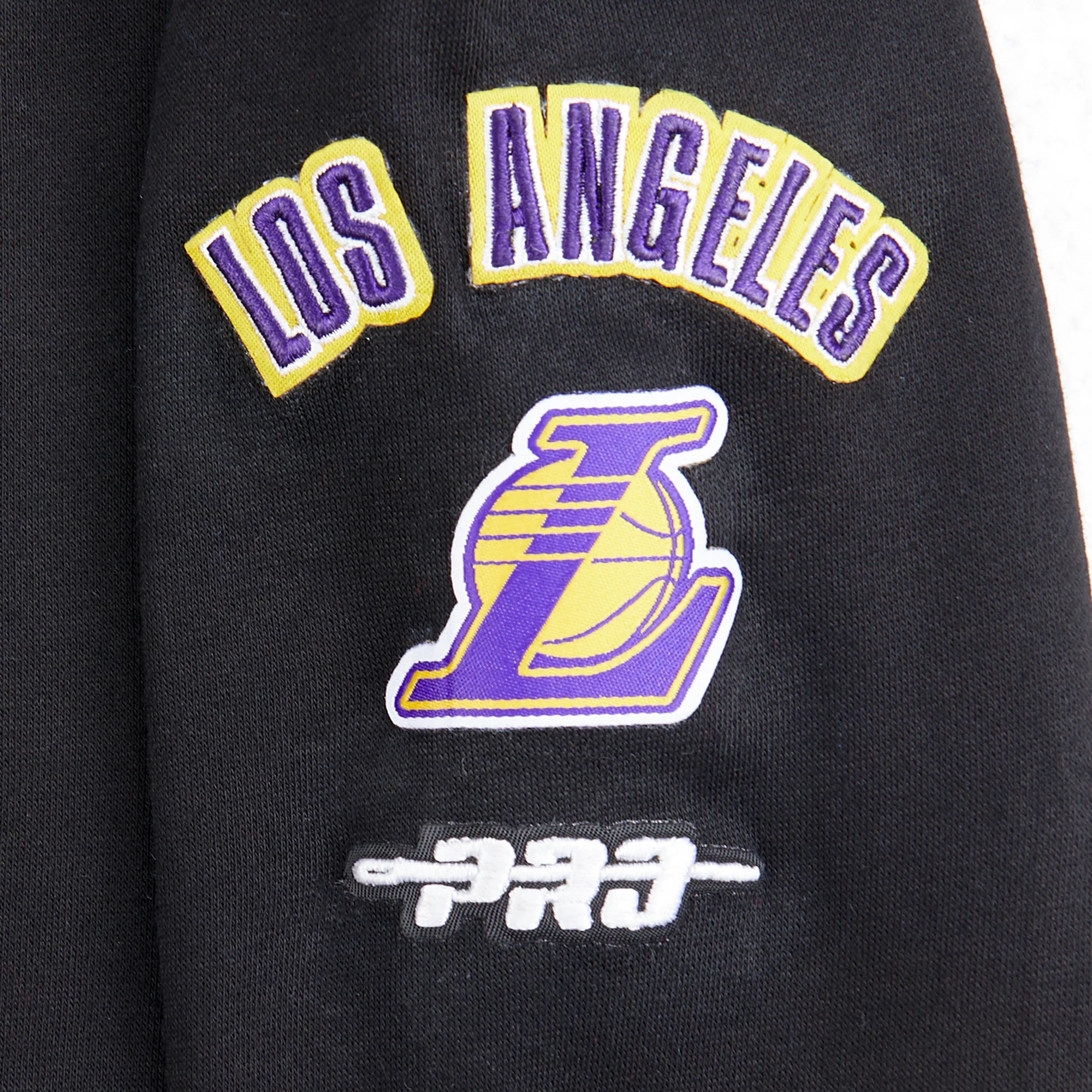 NBA LOS ANGELES LAKERS RETRO CLASSIC TODDLER GIRLS  RIB FLEECE PULLOVER HOODIE (BLACK/PURPLE) - Image 4