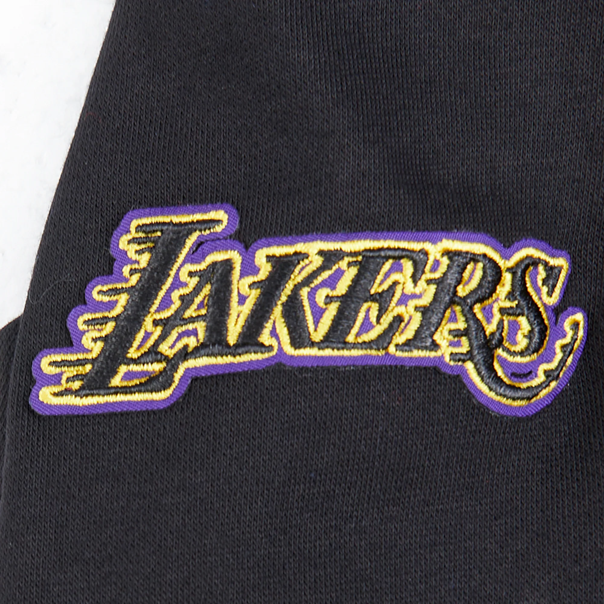 NBA LOS ANGELES LAKERS RETRO CLASSIC TODDLER GIRLS  RIB FLEECE PULLOVER HOODIE (BLACK/PURPLE) - Image 6