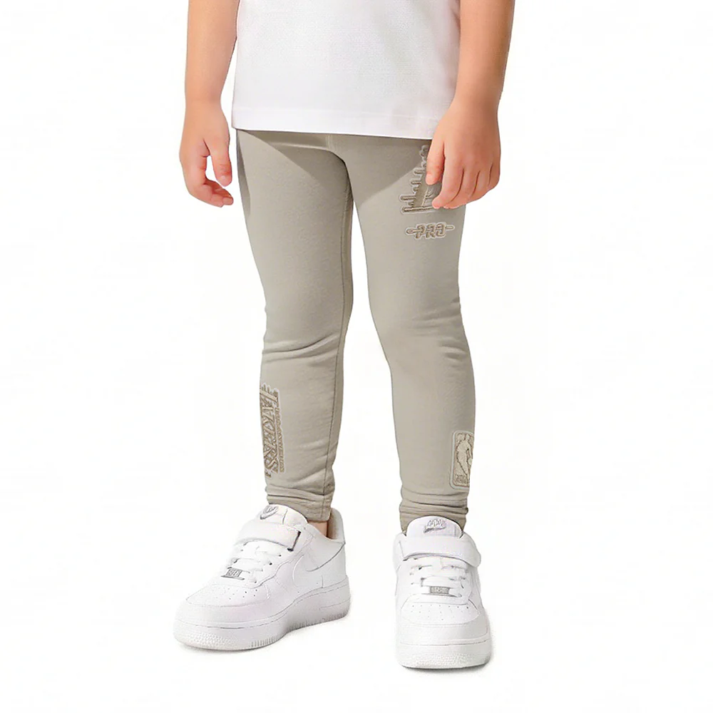 NBA LOS ANGELES LAKERS NEUTRAL TODDLER GIRLS LEGGING (TAUPE) - Image 2