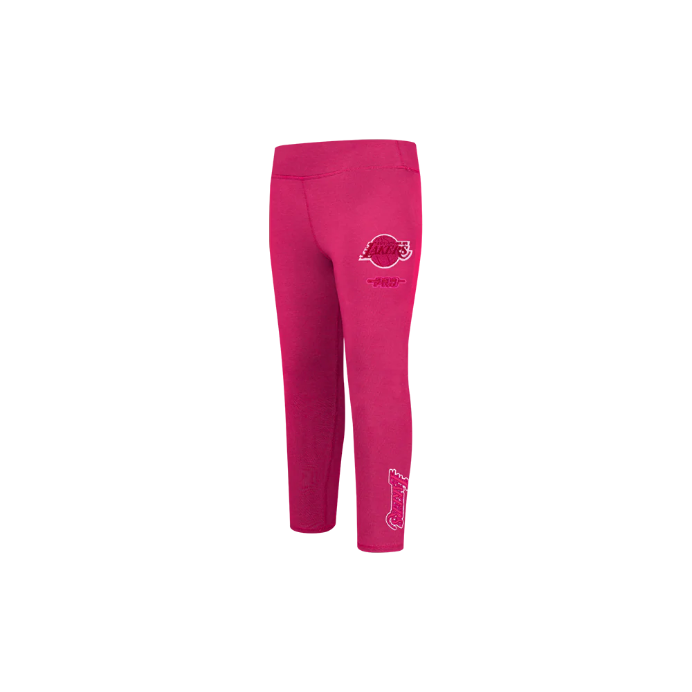 NBA LOS ANGELES LAKERS TRIPLE PINK TODDLER GIRLS LEGGING (BEETROOT PURPLE)