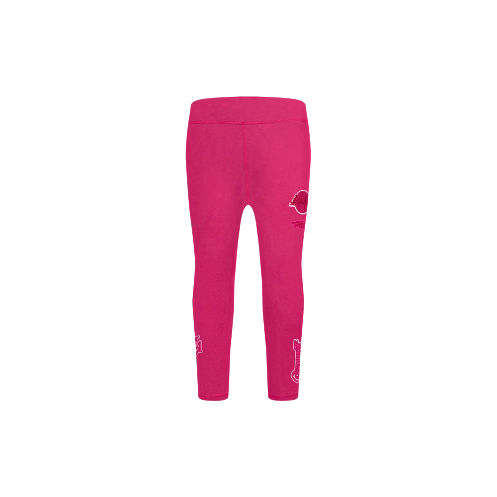 NBA LOS ANGELES LAKERS TRIPLE PINK TODDLER GIRLS LEGGING (BEETROOT PURPLE) - Image 2