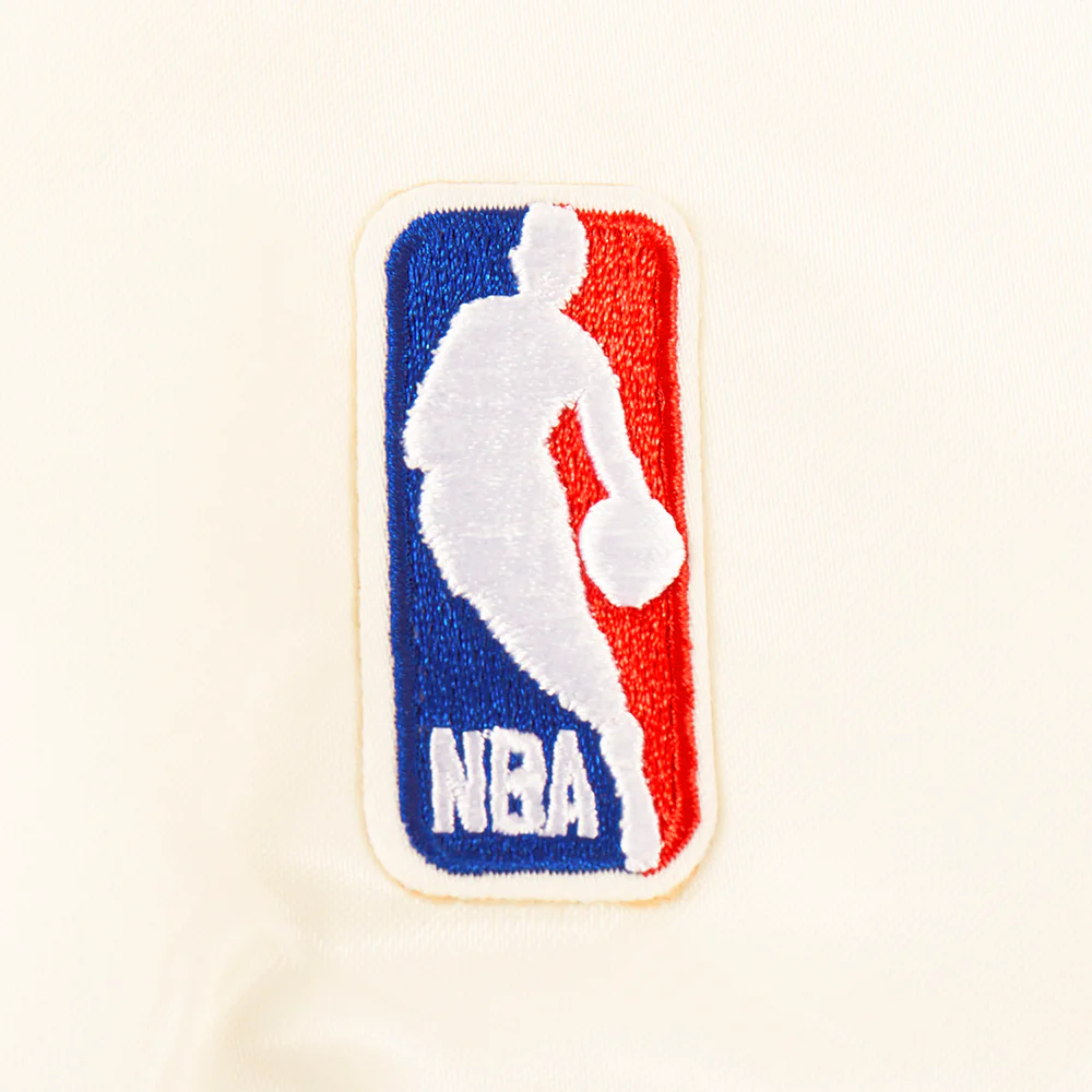 NBA LOS ANGELES LAKERS RETRO CLASSIC WOMEN'S RIB SATIN JACKET (EGGSHELL/ PURPLE) - Image 5