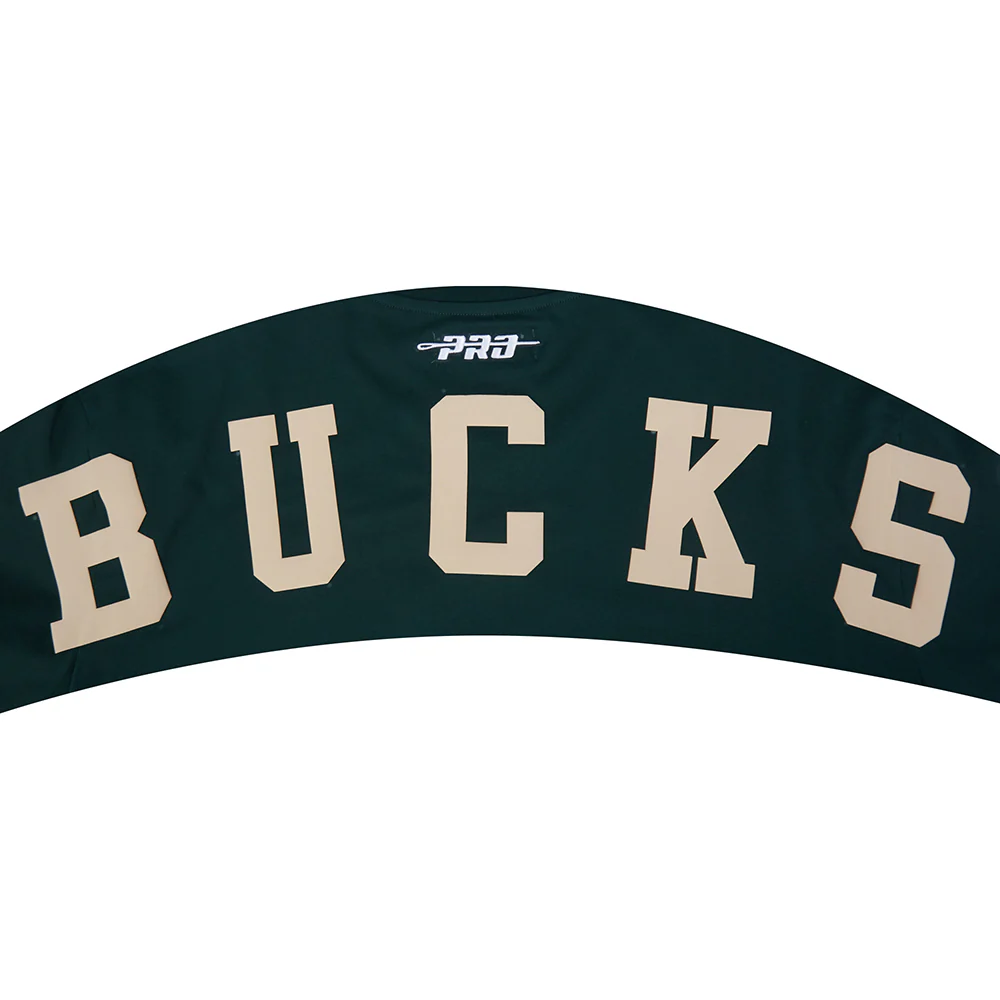 NBA MILWAUKEE BUCKS WINGSPAN MEN'S CJ DROP SHOULDER TEE (FOREST GREEN) - Image 9