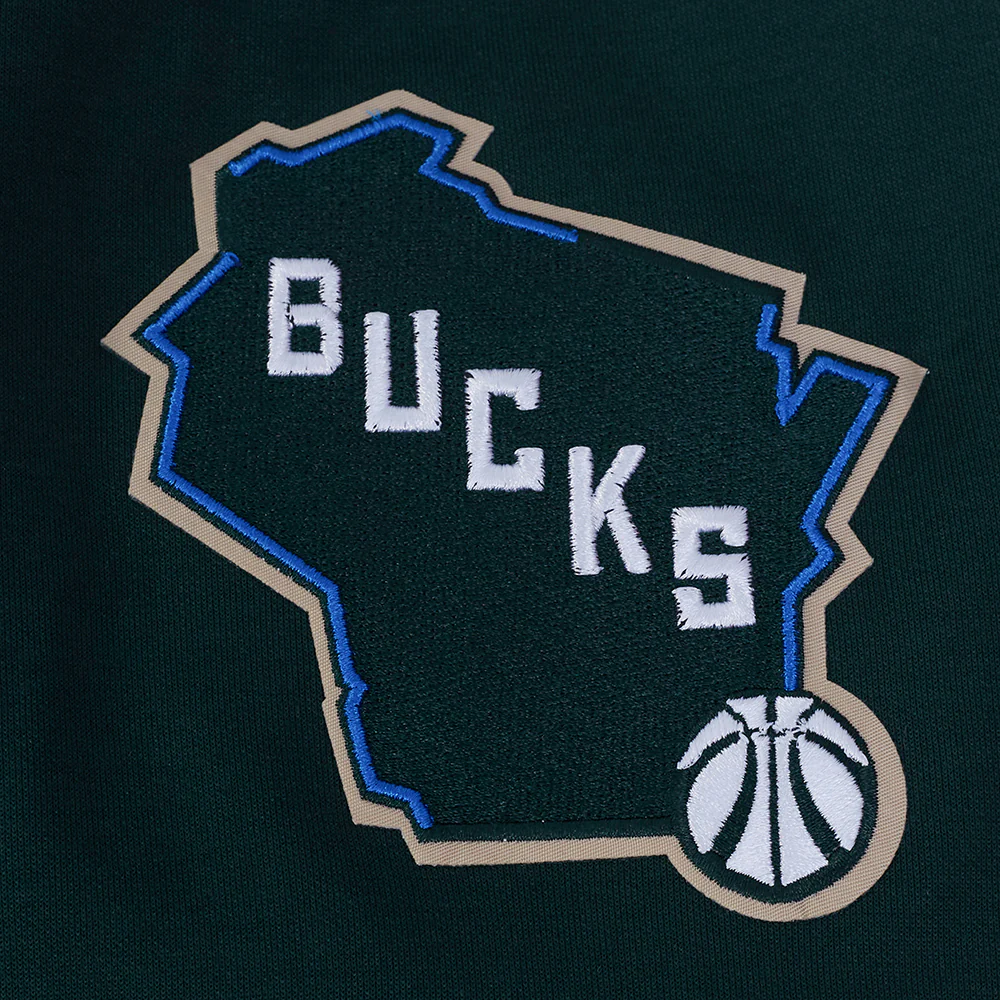NBA MILWAUKEE BUCKS GIANNIS ANTETOKOUNMPO #34 CLASSIC MEN'S WARM UP JA (FOREST GREEN) - Image 8