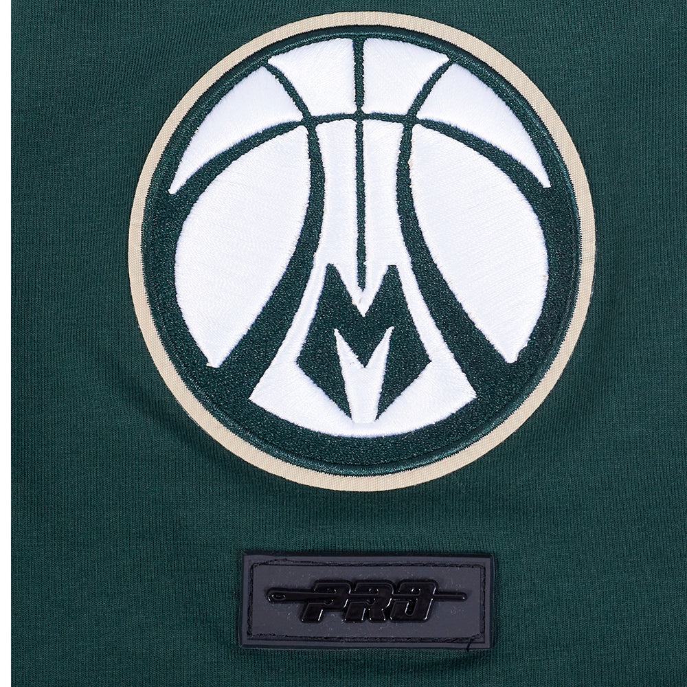 NBA MILWAUKEE BUCKS CITY RANSOM MEN'S SINGLE JERSEY TEE (FOREST GREEN) - Image 8