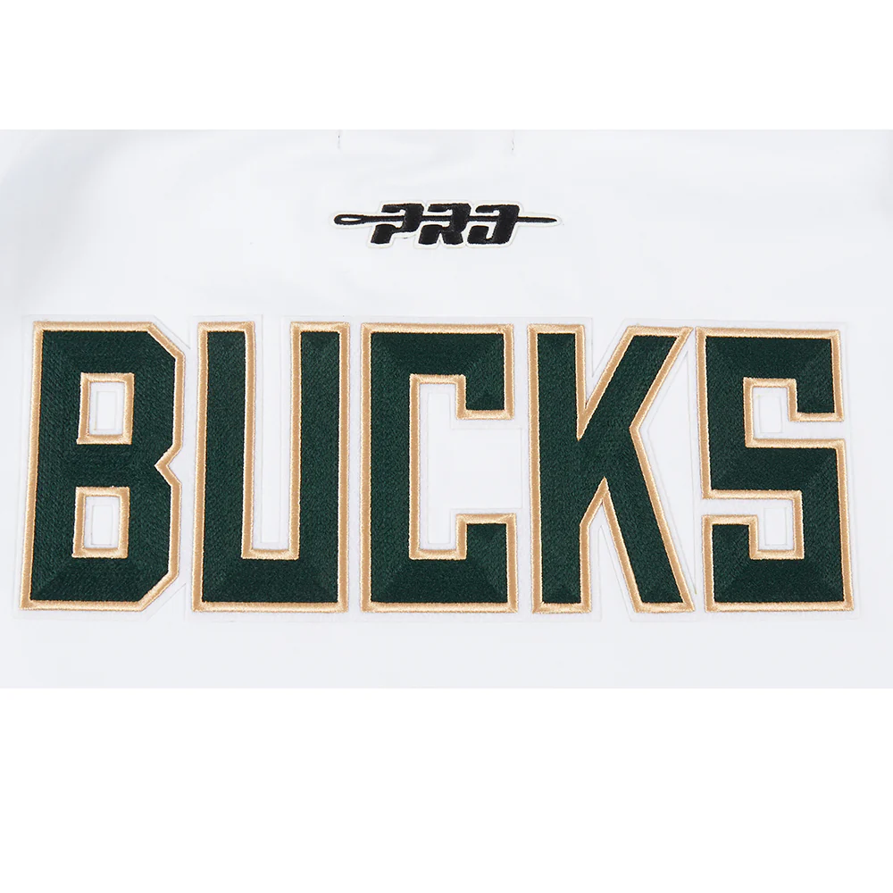 NBA MILWAUKEE BUCKS CITY RANSOM MEN'S SINGLE JERSEY TEE (WHITE) - Image 5