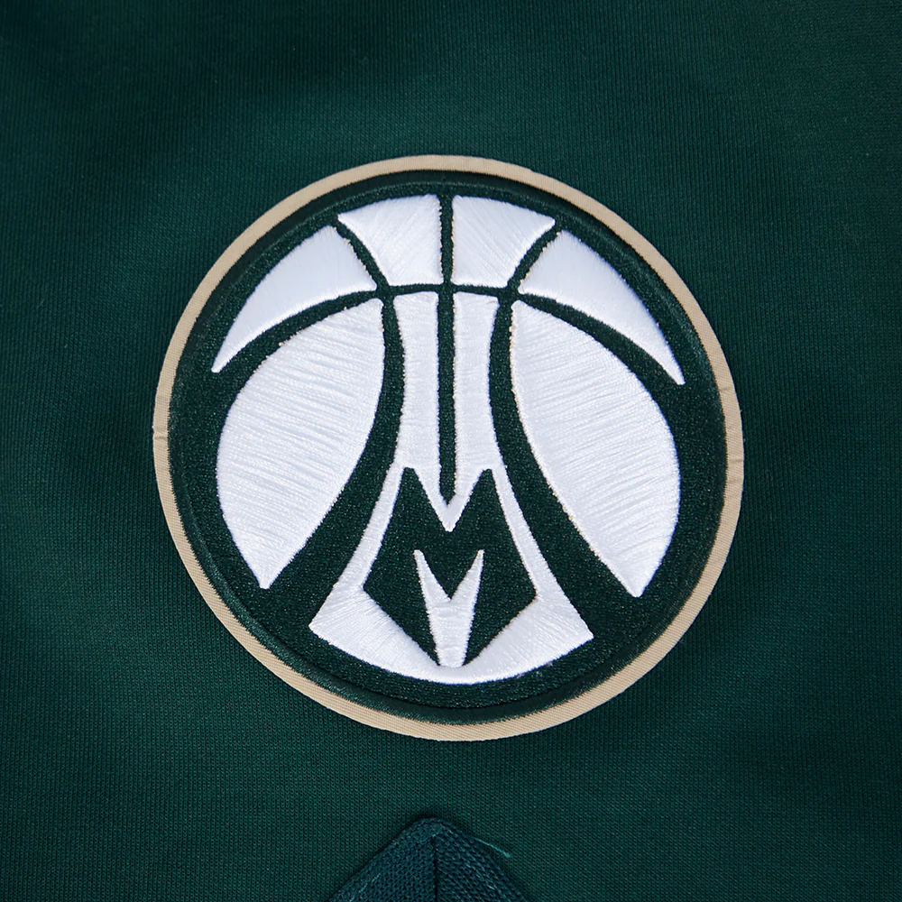 MILWAUKEE BUCKS SOUVENIR MEN'S PRO SS DOUBLE KNIT JACKET (FOREST GREEN) - Image 10
