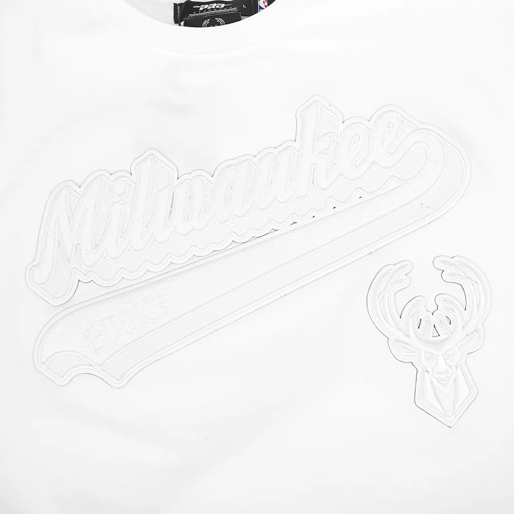 NBA MILWAUKEE BUCKS WHITE OUT MEN'S SJ TEE (WHITE) - Image 6