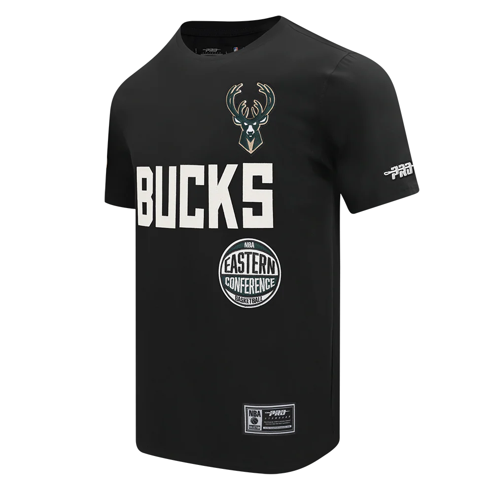 NBA MILWAUKEE BUCKS MODERN ORIGINALS MEN'S SJ TEE (BLACK) - Image 5