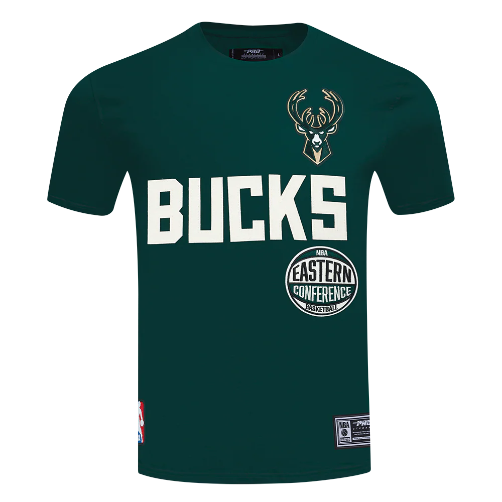 NBA MILWAUKEE BUCKS MODERN ORIGINALS MEN'S SJ TEE (FOREST GREEN) - Image 3