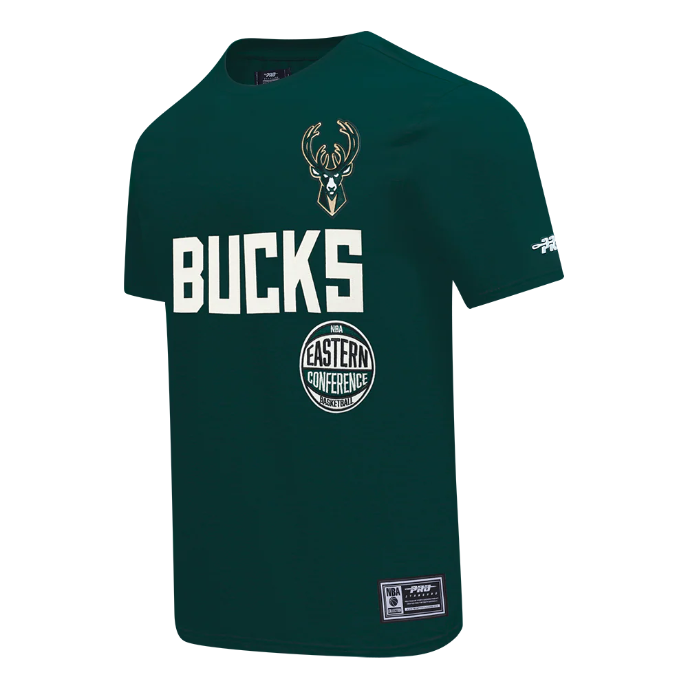 NBA MILWAUKEE BUCKS MODERN ORIGINALS MEN'S SJ TEE (FOREST GREEN) - Image 5